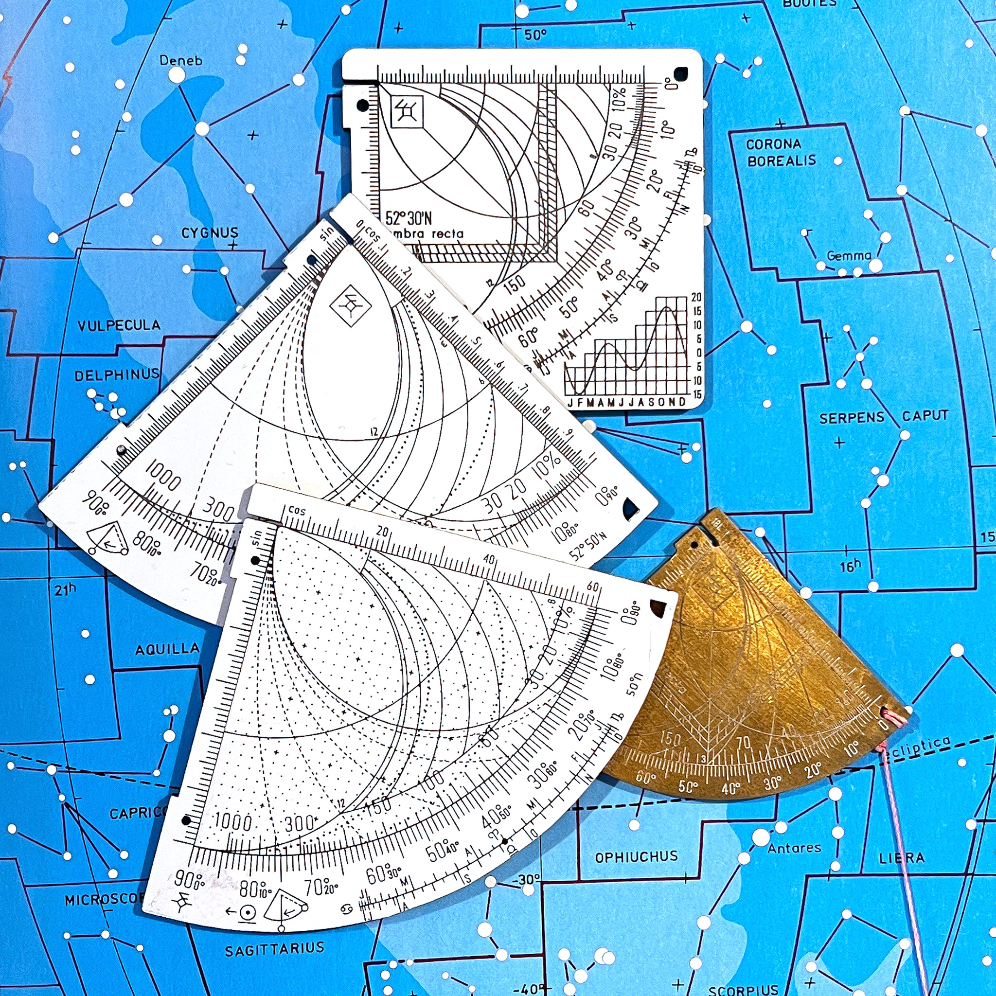 Diverse astronomische Quadranten von Wndsn.