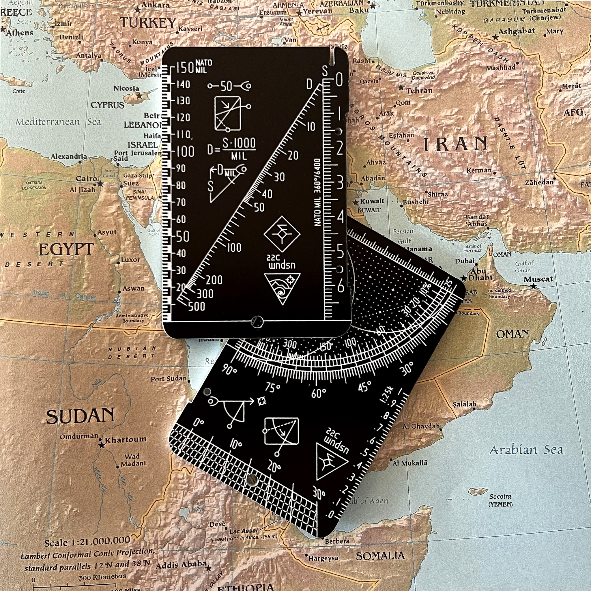 Der NATO-MIL Quadrant Telemeter von Wndsn für militärische Anwendungen.